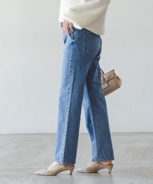 NEEDBY heritage（ニードバイヘリテージ）の「《追加・NOBLE別注》NEED by heritage/ニードバイヘリテージ LINDY（デニムパンツ・レディース・ブルー・23/24/25/26）」の14枚目の写真