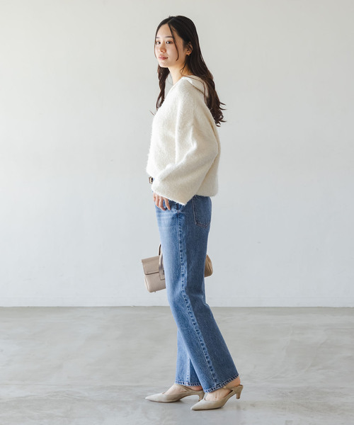 NEEDBY heritage（ニードバイヘリテージ）の「《追加・NOBLE別注》NEED by heritage/ニードバイヘリテージ LINDY（デニムパンツ・レディース・ブルー・23/24/25/26）」の17枚目の写真