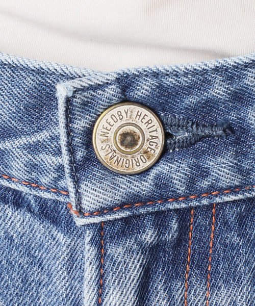 NEEDBY heritage（ニードバイヘリテージ）の「《追加・NOBLE別注》NEED by heritage/ニードバイヘリテージ LINDY（デニムパンツ・レディース・ブルー・23/24/25/26）」の3枚目の写真
