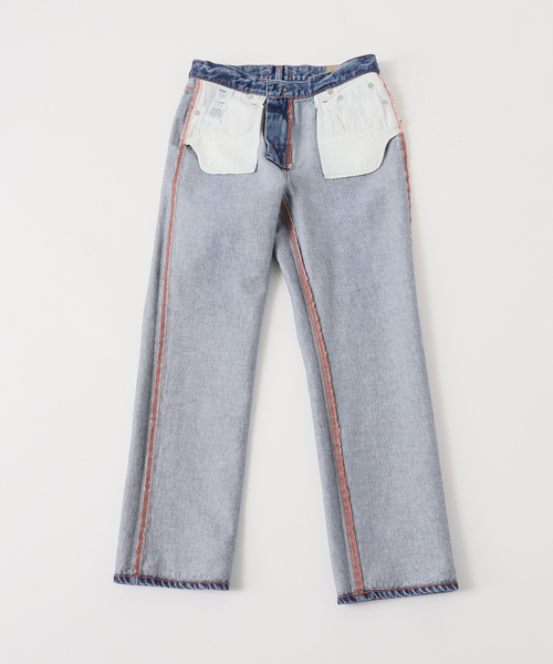 NEEDBY heritage（ニードバイヘリテージ）の「《追加・NOBLE別注》NEED by heritage/ニードバイヘリテージ LINDY（デニムパンツ・レディース・ブルー・23/24/25/26）」の7枚目の写真