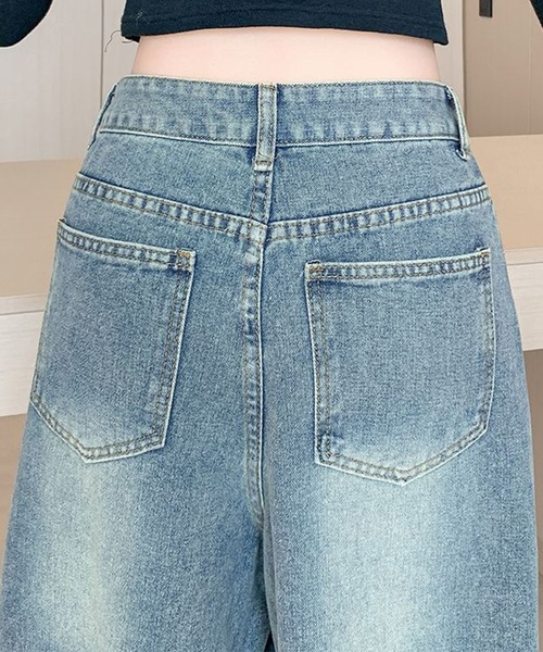 GLAMOROUS JANE(グラマラスジェーン)の「ボタンデザインデニムワイドパンツ(デニムパンツ・レディース・ブルー・L/M/S)」の8枚目の写真