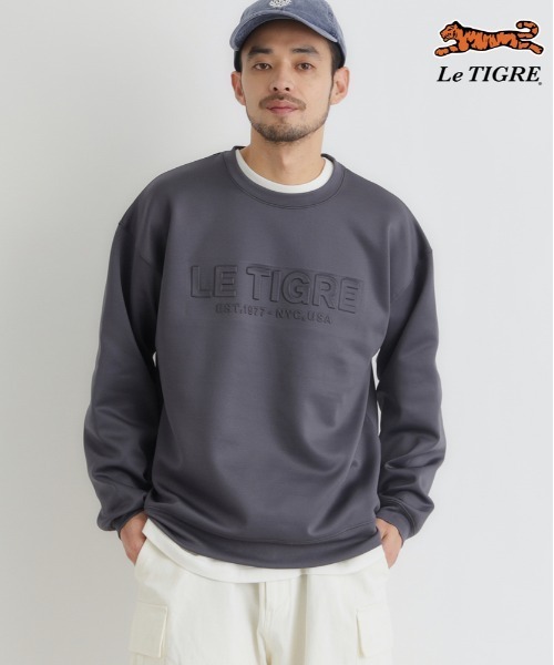 Right-on(ライトオン)の「Le TIGRE(ルティグレ)【メンズ】ダンボールロゴプルオーバー(スウェット・メンズ・ブラック/キナリ/ダークグレー・M/L/XL/S)」の3枚目の写真
