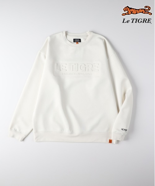 Right-on(ライトオン)の「Le TIGRE(ルティグレ)【メンズ】ダンボールロゴプルオーバー(スウェット・メンズ・ブラック/キナリ/ダークグレー・M/L/XL/S)」の11枚目の写真