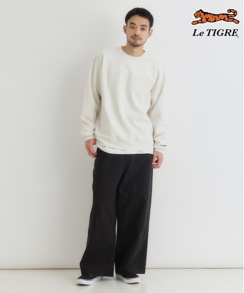 Right-on(ライトオン)の「Le TIGRE(ルティグレ)【メンズ】ダンボールロゴプルオーバー(スウェット・メンズ・ブラック/キナリ/ダークグレー・M/L/XL/S)」の20枚目の写真