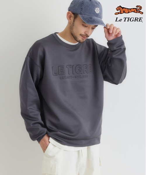 Right-on(ライトオン)の「Le TIGRE(ルティグレ)【メンズ】ダンボールロゴプルオーバー(スウェット・メンズ・ブラック/キナリ/ダークグレー・M/L/XL/S)」の19枚目の写真