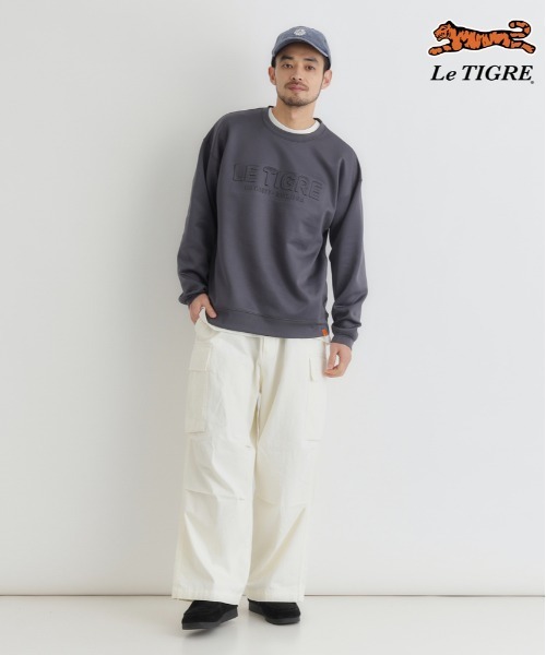 Right-on(ライトオン)の「Le TIGRE(ルティグレ)【メンズ】ダンボールロゴプルオーバー(スウェット・メンズ・ブラック/キナリ/ダークグレー・M/L/XL/S)」の16枚目の写真