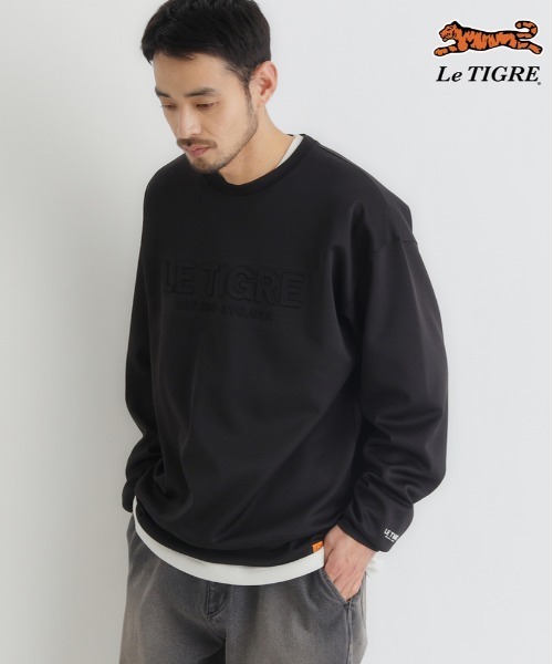 Right-on(ライトオン)の「Le TIGRE(ルティグレ)【メンズ】ダンボールロゴプルオーバー(スウェット・メンズ・ブラック/キナリ/ダークグレー・M/L/XL/S)」の15枚目の写真