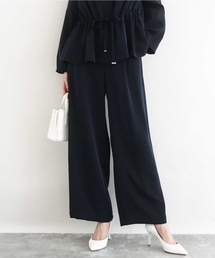 MK MICHEL KLEIN | 共地ベルト付きワイドパンツ/撥水/防シワ/洗える(その他パンツ)