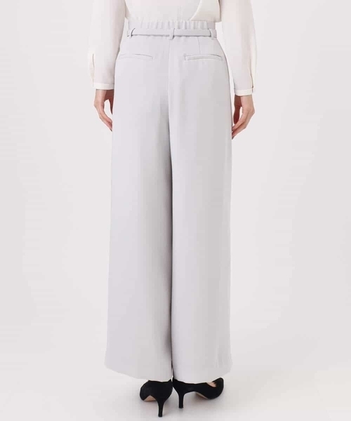 MK MICHEL KLEIN（エムケーミッシェルクラン）の「共地ベルト付きワイドパンツ/撥水/防シワ/洗える（その他パンツ・レディース・ネイビー/ライトグレー・38）」の20枚目の写真