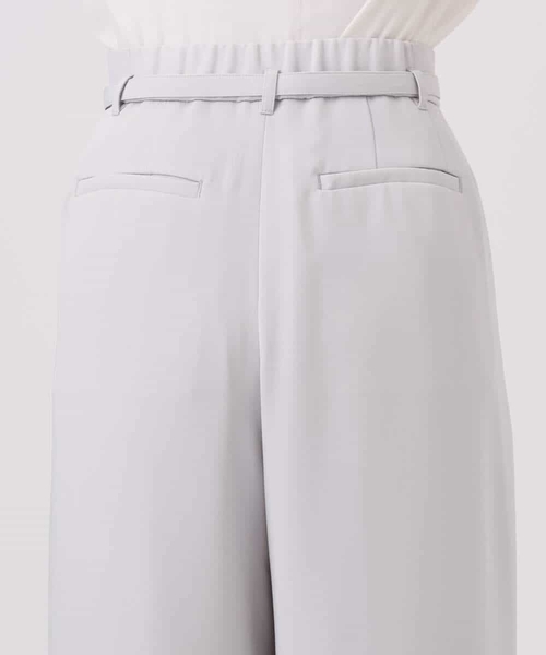 MK MICHEL KLEIN（エムケーミッシェルクラン）の「共地ベルト付きワイドパンツ/撥水/防シワ/洗える（その他パンツ・レディース・ネイビー/ライトグレー・38）」の22枚目の写真