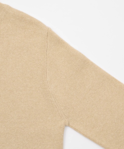 OLUN（オルン）の「design rib knit tops/デザインリブニットトップス（ニット/セーター・レディース・アイボリー/グリーン/ブラウン/ベージュ・FREE）」の9枚目の写真