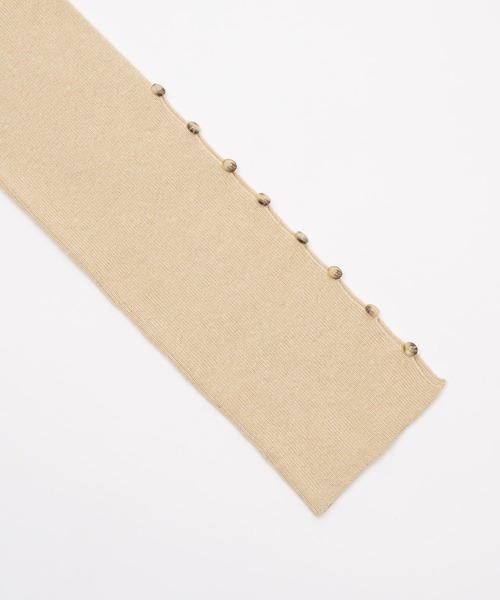 OLUN（オルン）の「design rib knit tops/デザインリブニットトップス（ニット/セーター・レディース・アイボリー/グリーン/ブラウン/ベージュ・FREE）」の11枚目の写真