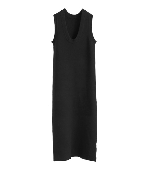 Fashion Letter（ファッションレター）の「セットアップ対応 メランジニットワンピース（ワンピース・レディース・チャコールグレー/ブラック/ブラウン・M）」の11枚目の写真
