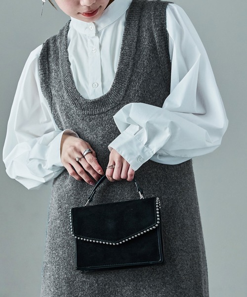 Fashion Letter（ファッションレター）の「セットアップ対応 メランジニットワンピース（ワンピース・レディース・チャコールグレー/ブラック/ブラウン・M）」の15枚目の写真