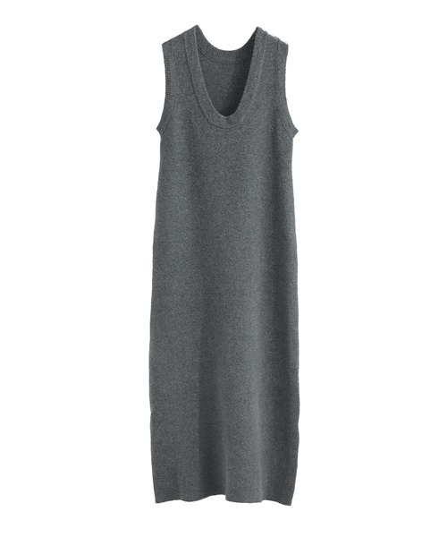 Fashion Letter（ファッションレター）の「セットアップ対応 メランジニットワンピース（ワンピース・レディース・チャコールグレー/ブラック/ブラウン・M）」の20枚目の写真