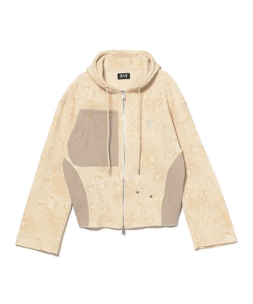 FAF(フェイク アス フラワーズ)の「FAF(Fake As Flowers) / Thermal Zip Hoodie(パーカー・メンズ・ホワイト・M/XL/L)」の2枚目の写真