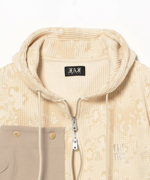 FAF(フェイク アス フラワーズ)の「FAF(Fake As Flowers) / Thermal Zip Hoodie(パーカー・メンズ・ホワイト・M/XL/L)」の3枚目の写真