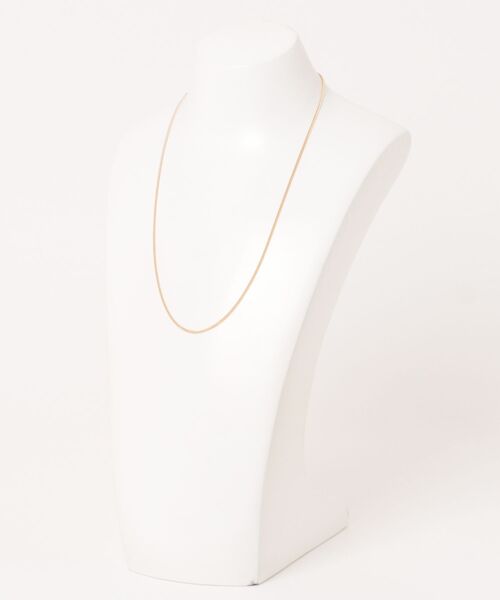 TOM WOOD（トムウッド）の「【TOMWOOD(トムウッド)】Curb Chain Slim　ゴールドネックレス 20.5 inch　ユニセックス（ネックレス・レディース・ゴールド・FREE）」の2枚目の写真