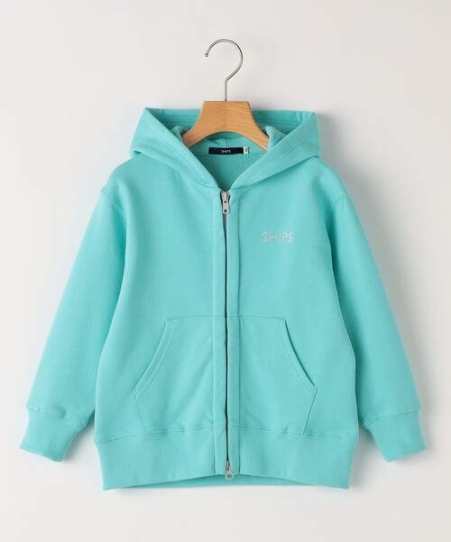 SHIPS(シップス)の「SHIPS KIDS:140~160cm / ロゴ フード ジップ パーカ(パーカー・キッズ・サックスブルー・140/160/150)」の1枚目の写真