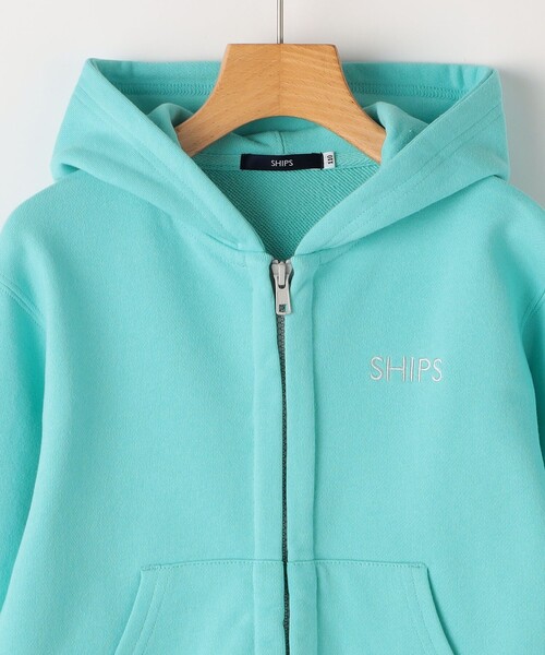 SHIPS(シップス)の「SHIPS KIDS:140~160cm / ロゴ フード ジップ パーカ(パーカー・キッズ・サックスブルー・140/160/150)」の3枚目の写真