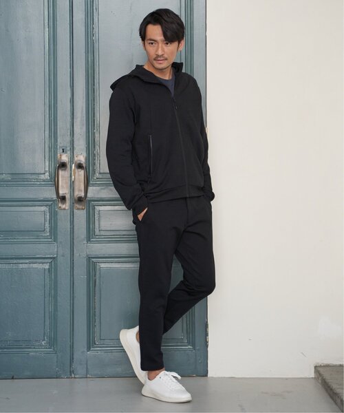 ikka(イッカ)の「【吸水速乾】ドライポンチテーパードパンツ(その他パンツ・メンズ・ブラック/グレー系その他・S/M/L/XL)」の6枚目の写真