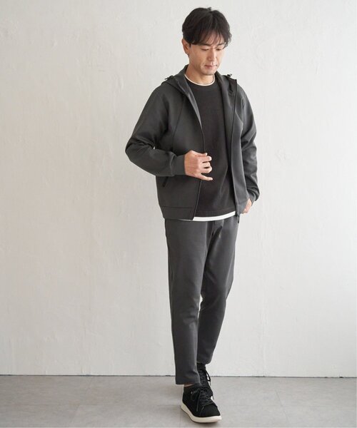 ikka(イッカ)の「【吸水速乾】ドライポンチテーパードパンツ(その他パンツ・メンズ・ブラック/グレー系その他・S/M/L/XL)」の16枚目の写真