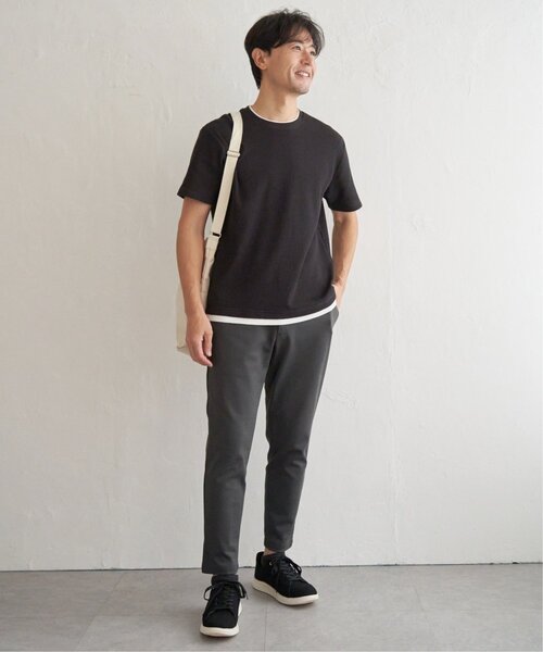 ikka(イッカ)の「【吸水速乾】ドライポンチテーパードパンツ(その他パンツ・メンズ・ブラック/グレー系その他・S/M/L/XL)」の19枚目の写真