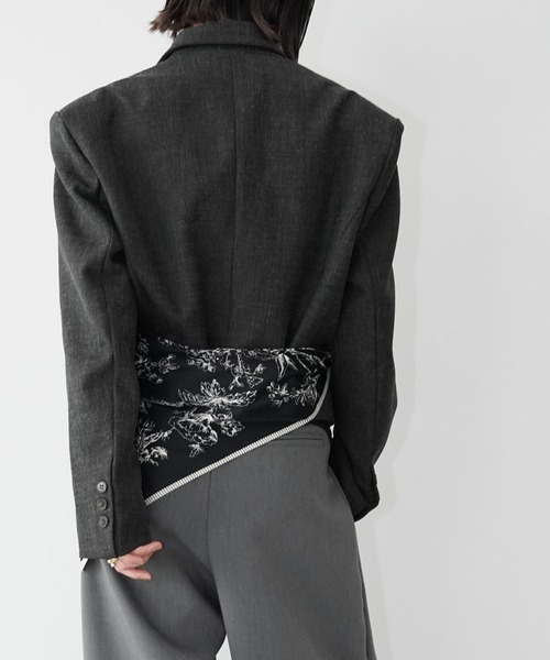 chuclla（チュクラ）の「ショートテーラードジャケット chw26s039（その他アウター・レディース・ブラック・FREE）」の6枚目の写真