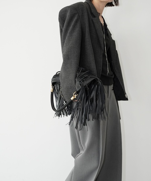 chuclla（チュクラ）の「ショートテーラードジャケット chw26s039（その他アウター・レディース・ブラック・FREE）」の7枚目の写真