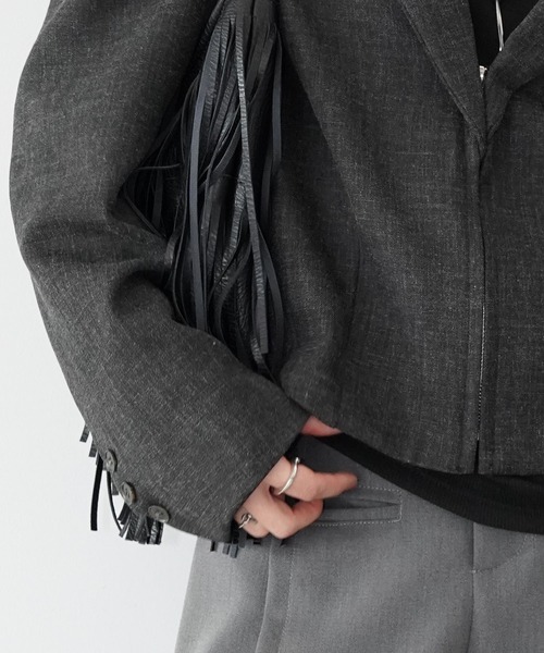 chuclla（チュクラ）の「ショートテーラードジャケット chw26s039（その他アウター・レディース・ブラック・FREE）」の10枚目の写真