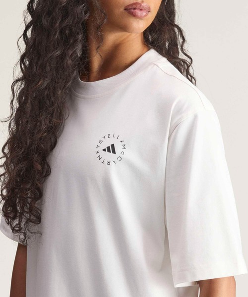 adidas by Stella McCartney（アディダスバイステラマッカートニー）の「adidas by Stella McCartney ルーズ 半袖Tシャツ【adidas by Stella McCartney】 / アディダス adidas（Tシャツ/カットソー・レディース・ブラック/ホワイト・X-SMALL/X-LARGE/SMALL/MEDIUM/LARGE/XX-LARGE/3XL）」の9枚目の写真
