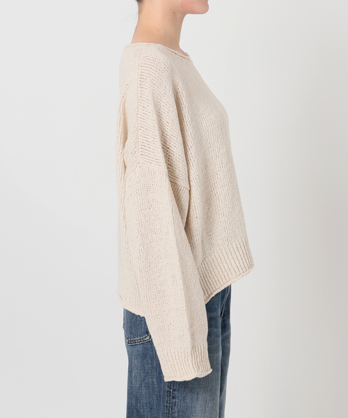 Spick & Span(スピックアンドスパン)の「IGEAローゲージボートネックニット(ニット/セーター・レディース・アイボリー/レッド系その他・FREE)」の12枚目の写真
