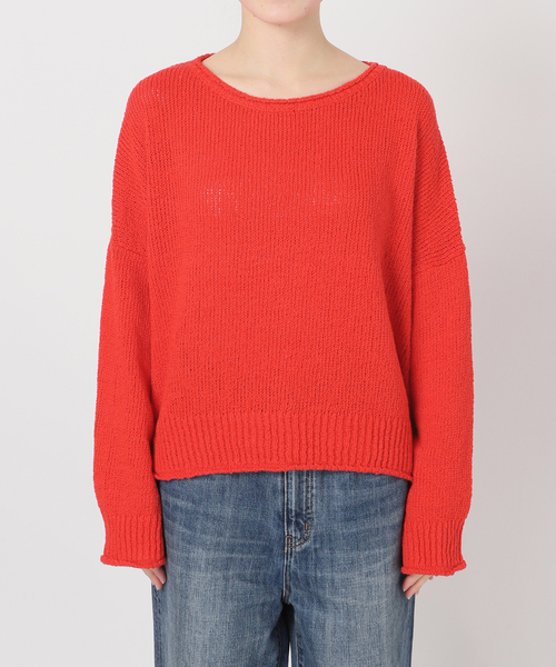 Spick & Span(スピックアンドスパン)の「IGEAローゲージボートネックニット(ニット/セーター・レディース・アイボリー/レッド系その他・FREE)」の17枚目の写真