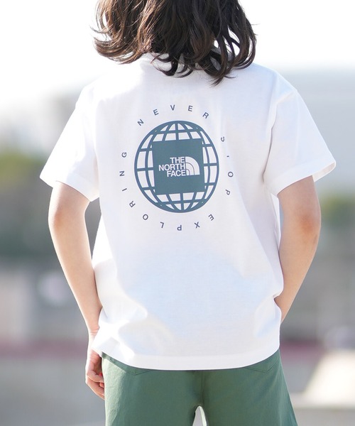 THE NORTH FACE(ザノースフェイス)の「THE NORTH FACE ノースフェイス 半袖 Tシャツ ニット NTJ32646(Tシャツ/カットソー・キッズ・レモンイエロー/ブラック/ホワイト・160cm/150cm/130cm/140cm)」の2枚目の写真
