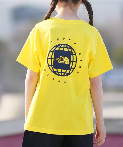 THE NORTH FACE(ザノースフェイス)の「THE NORTH FACE ノースフェイス 半袖 Tシャツ ニット NTJ32646(Tシャツ/カットソー・キッズ・レモンイエロー/ブラック/ホワイト・160cm/150cm/130cm/140cm)」の3枚目の写真