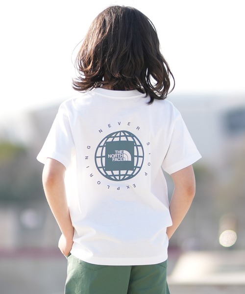 THE NORTH FACE(ザノースフェイス)の「THE NORTH FACE ノースフェイス 半袖 Tシャツ ニット NTJ32646(Tシャツ/カットソー・キッズ・レモンイエロー/ブラック/ホワイト・160cm/150cm/130cm/140cm)」の9枚目の写真