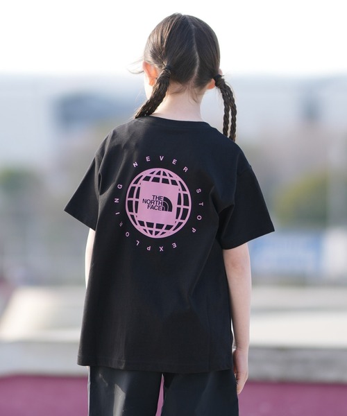 THE NORTH FACE(ザノースフェイス)の「THE NORTH FACE ノースフェイス 半袖 Tシャツ ニット NTJ32646(Tシャツ/カットソー・キッズ・レモンイエロー/ブラック/ホワイト・160cm/150cm/130cm/140cm)」の14枚目の写真