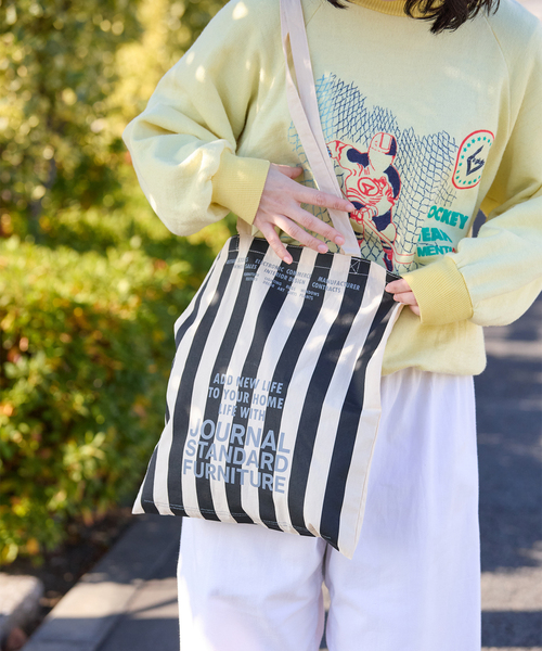 journal standard Furniture (ジャーナルスタンダードファニチャー)の「《WEB限定》JSF TOTE トートバッグ(トートバッグ・レディース・ブラック/ライトブルー/イエロー系その他/グリーン/ライトグリーン/レッド・FREE)」の1枚目の写真