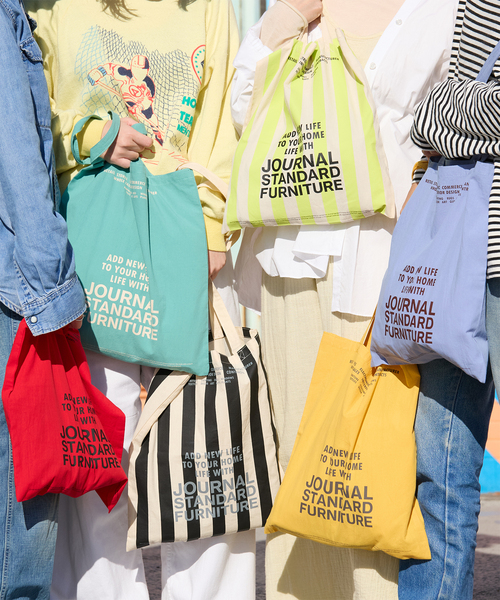 journal standard Furniture (ジャーナルスタンダードファニチャー)の「《WEB限定》JSF TOTE トートバッグ(トートバッグ・レディース・ブラック/ライトブルー/イエロー系その他/グリーン/ライトグリーン/レッド・FREE)」の7枚目の写真