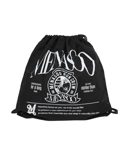 MENASOO(ミナス)の「メナスー ナイロンストリング バックパック_ブラック(バックパック/リュック・レディース・ブラック・F)」の6枚目の写真