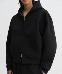 DEFINE（ディファイン）の「ネオプレンクロップフードジップアップブラック（パーカー）」