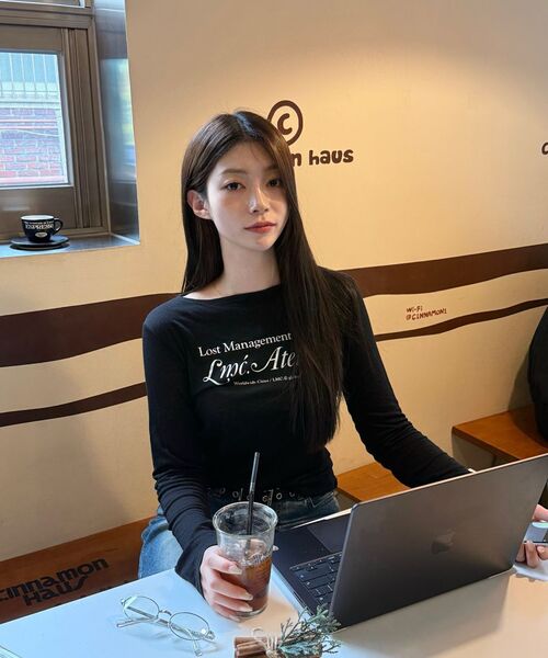 LMCの「WM LMC ATELIER SHEER LONG SLV TEE pink(Tシャツ/カットソー・レディース・その他・S/M)」の4枚目の写真