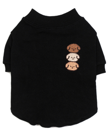 HIWITH（ハイウィーズ）の「ポソンイ犬スウェット_ブラック（ペットウェア）」