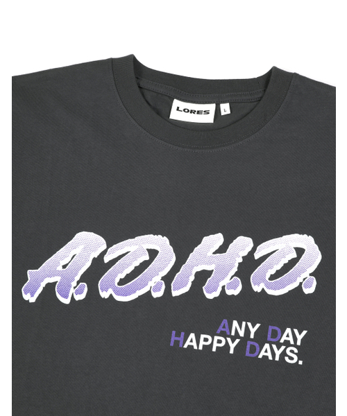 LORES(ロアス)の「A.D.H.D S/S Tee - Charcoal(Tシャツ/カットソー・レディース・その他・M/L/XL)」の3枚目の写真