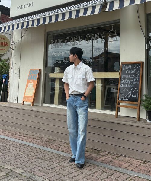 DECOROSO（デコローゾ）の「ウェスタンツーポケット半袖シャツ[ホワイト]（シャツ/ブラウス・メンズ・その他・01/02）」の15枚目の写真
