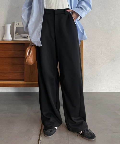 Eclat one(エクラワン)の「【Eclat one】きれいめ シンプル バレルレッグ スウェット パンツ(スウェットパンツ・レディース・グレー/ブラック/オートミール・M)」の8枚目の写真