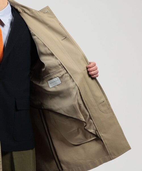 TOMORROWLAND （トゥモローランド）の「【別注】INVERTERE コットンシルクギャバジン ステンカラーコート（ステンカラーコート・メンズ・ネイビー/ベージュ/カーキ・40/38/36）」の11枚目の写真