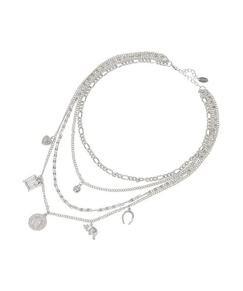 YECCA VECCA（イェッカヴェッカ）の「モチーフ4連ネックレス（ネックレス・レディース・シルバー/ゴールド・FREE）」の6枚目の写真