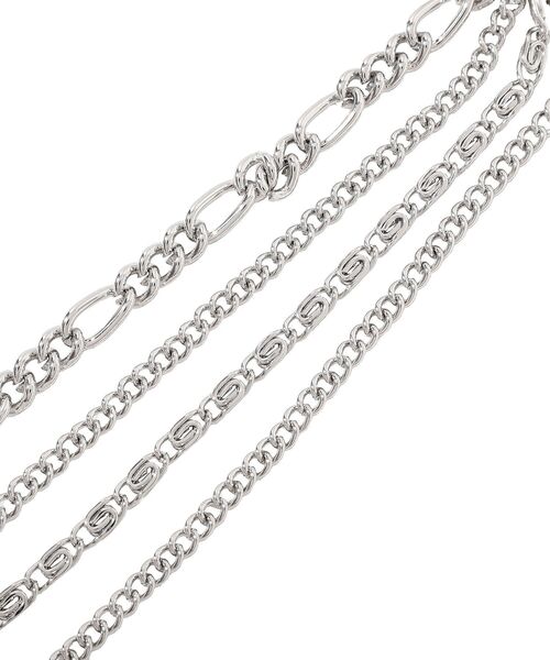 YECCA VECCA（イェッカヴェッカ）の「モチーフ4連ネックレス（ネックレス・レディース・シルバー/ゴールド・FREE）」の14枚目の写真