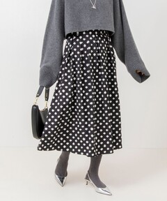 ドット柄ジャージーマーメイドスカート（スカート）｜STYLE DELI